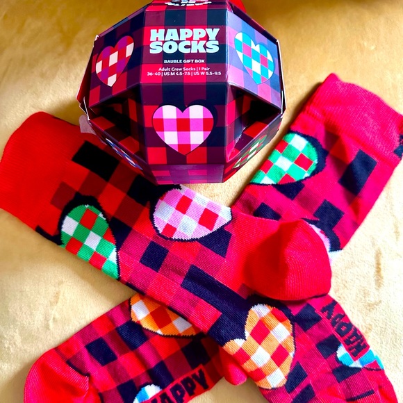 NWT ♥️ HAPPY SOCKS Adult Crew Socks - Picture 4 of 11